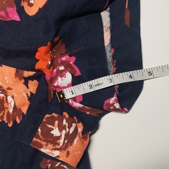 J.Crew Factory Navy Blue Floral Pull On Short Size 2 - Picture 8 of 11